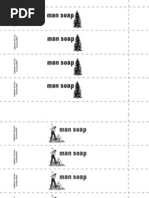 Man Soap Labels New