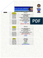 Schedule 2013 Grade 3