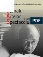 Jurnalul Artelor Spectacolului Nr. 1/2010, Anul II