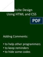 Website Design Using HTML and CSS