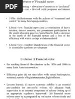 Evolution of The Indian Financial Sector