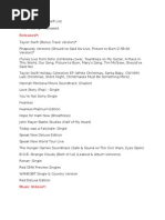 Download Complete Taylor Swift List by nm4dancingbut4uidid3 SN117661517 doc pdf