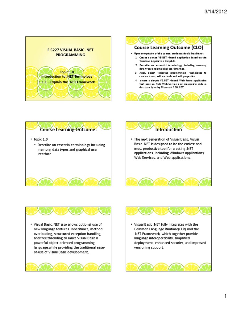 Course Learning Outcome (CLO) | PDF