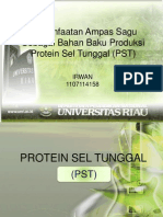 Ampas Sagu Sebagai Bahan Baku Produksi Protein