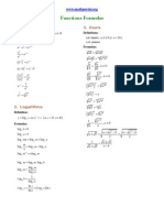 Math Formulas Guide: Exponents, Logarithms, Trigonometry & Hyperbolic Functions