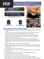 HT-3700 Multifunction Flat Conference System