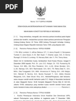 Download Putusan Sidang Putusan No101723 PUU VII 2009 by Barita Tambunan SN117676716 doc pdf