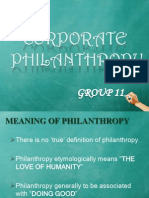 Corporate Philantropy