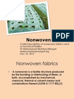 Non Woven Products and Production