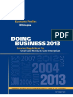 Doing Business 2013:economy Profile Ethiopia