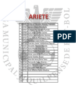 Lista Oficial 2012-2013 Primera