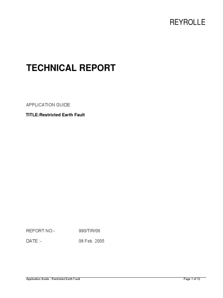 REF Protection Calculation Guide | PDF | Resistor | Transformer