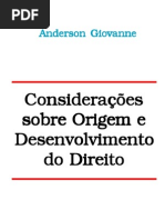 00862 - Consideraes Sobre Origem e Desenvolvimento Do Direito