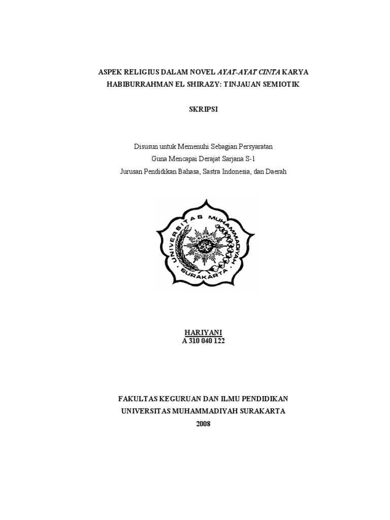 Skripsi Ayat Ayat Cinta