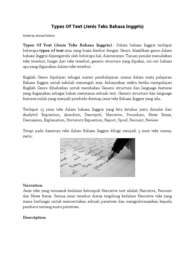 Contoh Teks Eksplanasi Bahasa Inggris Mosaicone