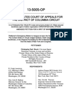 EM BANC HEARING Re: COMPRESSED AMENDED - USCA DC Circuit Petition For Writ of Mandamus For Relief - 2013-5005-OP - UPDATE Thru 1 October 2013