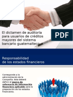 ElDictamen de Auditoria - Usuario de Bancos