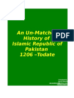 Un-Matched History of PAKISTAN