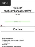 Multicomponent Mass Transfer:Fluxes & Velocities