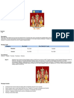 Chennai - Tirupati Balaji Darshan-Chennai: Category Per Adult Per Child (5-11 Yrs)