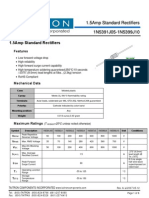 1.5Amp Standard Rectifiers 1N5391J05-1N5399J10 Spec Sheet