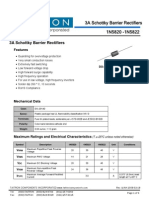 3A Schottky Barrier Rectifiers 1N5820 -1N5822