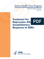 AHRQ Treatment For Depression After Unsatisfactory Response To SSRIs