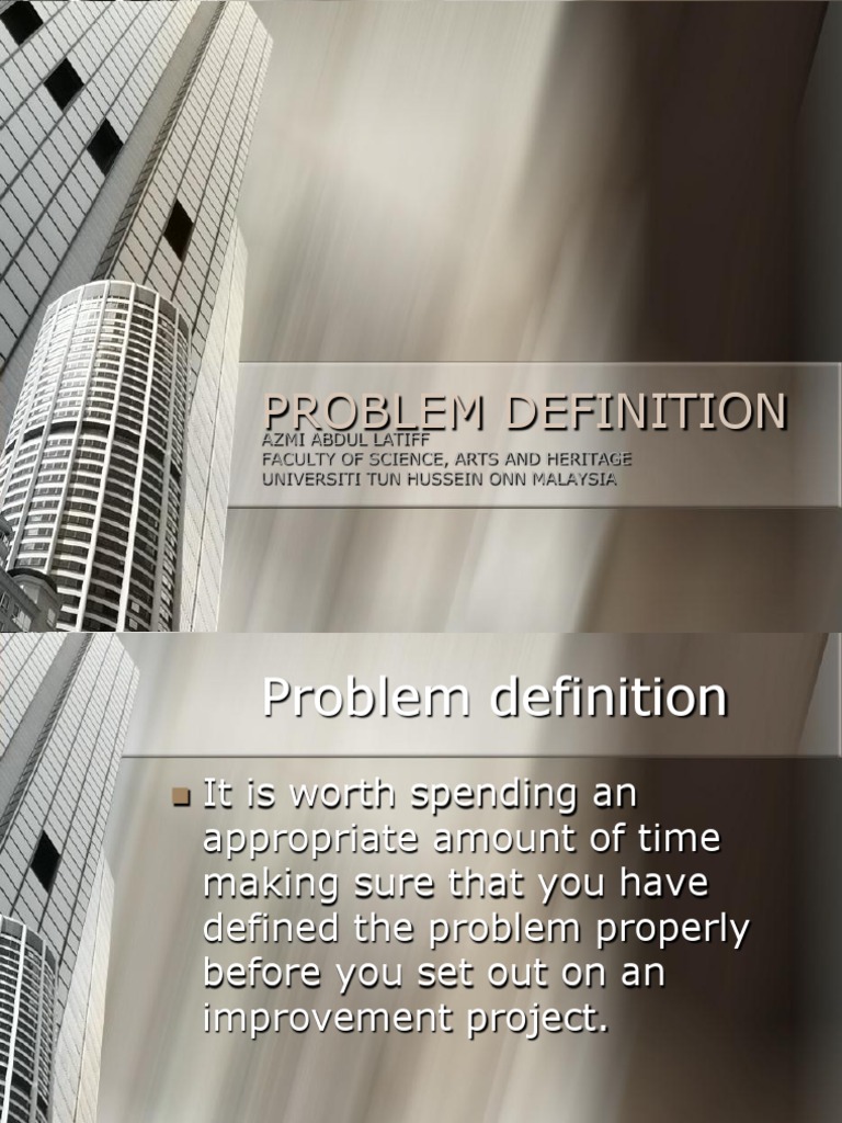 14 Defining A Problem OK | PDF