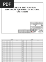 Inspection & Test Plan For Electrical Equipment of Natural Gas System