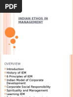 Indian Ethos in Management