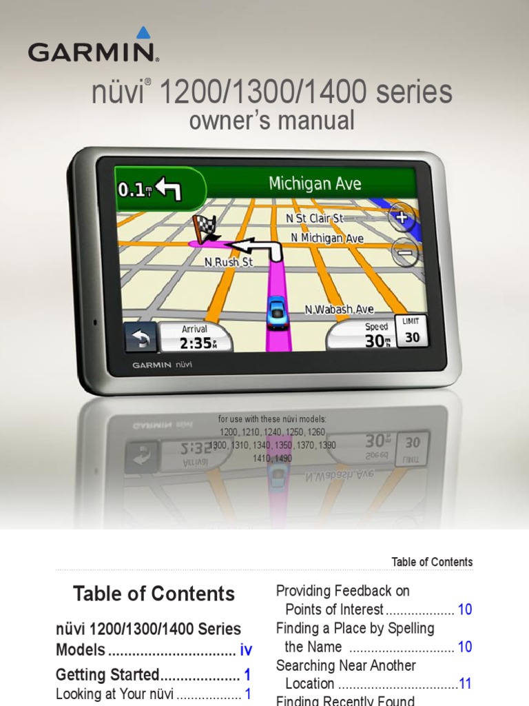 Manual De Gps Garmin Nuvi 1200 En Espanol