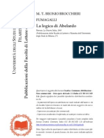 Beonio Bocchieri Fumagalli -La Logica Di Abelardo (1969)