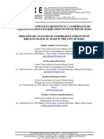 ANÁLISE PRELIMINAR DA RESISTÊNCIA À COMPRESSÃO DE