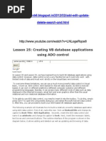 Delete-Search-And - HTML: Lesson 25: Creating VB Database Applications Using ADO Control