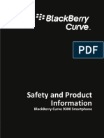 Safety and Product Information: Blackberry Curve 9300 Smartphone