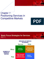 Positioning Services in Competitive Markets