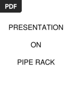 Pipe Rack Design and Analysis Using STAAD Pro | PDF | Pipe (Fluid ...