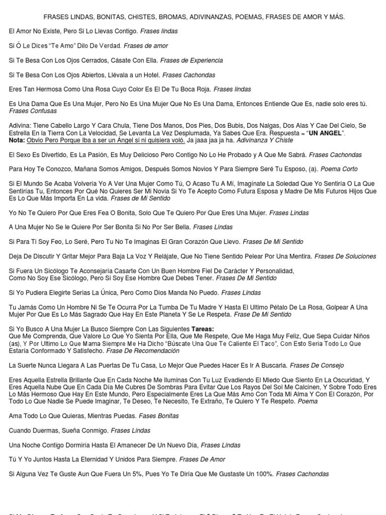 Mis Frases | PDF | Amor | Ocio, image size:768x1024