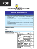 CEI (Currículo Específico Individual)