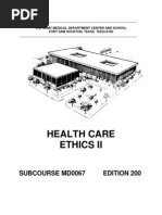 Healthcare Ethics II