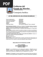 Ley Del Servicio Civil de Morelos
