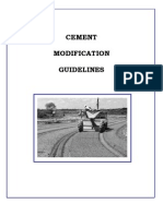 Cement Modification Guideliness