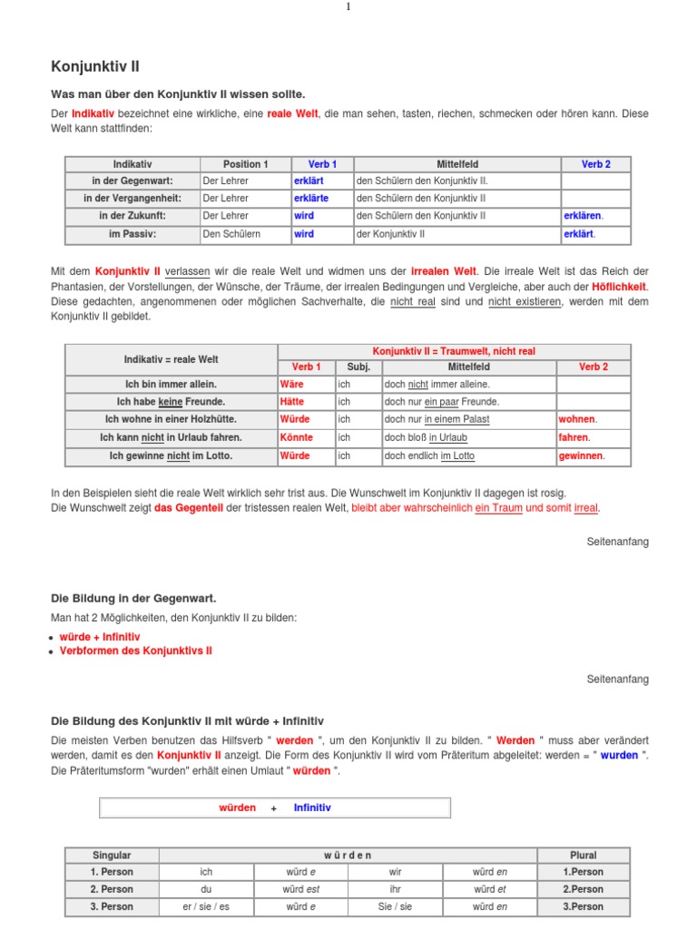 Thedarlingbakers Konjunktiv 1 Vergangenheit Bilden