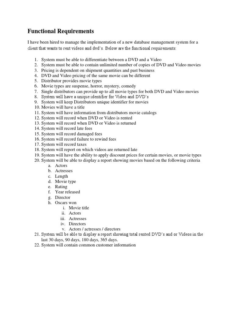Functional Requirements | PDF | Sql | Table (Database)