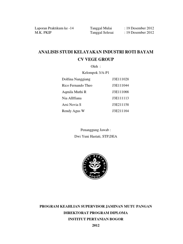 PKIP Analsisi Studi Kelayakan