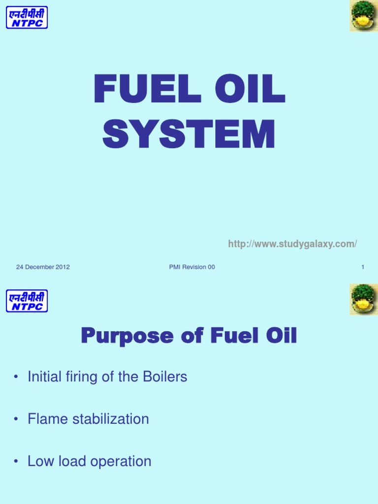 FUEL OIL SYSTEM Purpose PDF