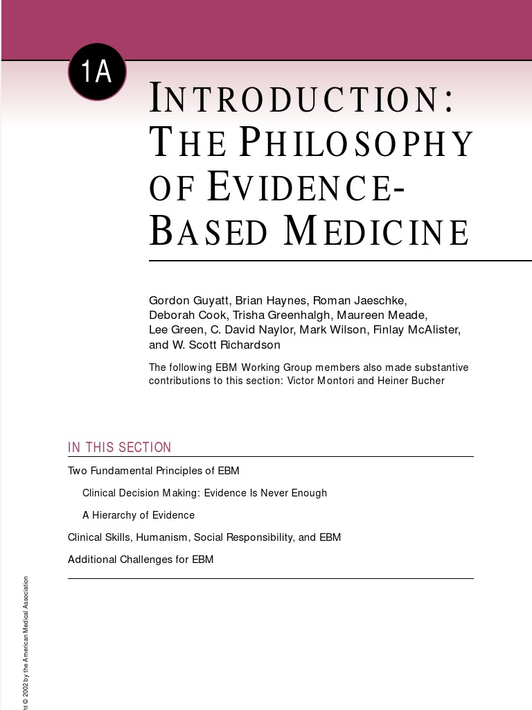 EBM | PDF | Evidence Based Medicine | Randomized Controlled Trial