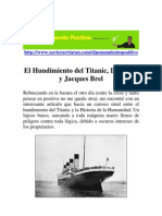 El Titanic, La Crisis y Jacques Brel