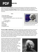 Teoria Della Relatività - Wikipedia