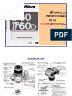 Manual de Funcionamiento de La Nikon F60-N60-ES.